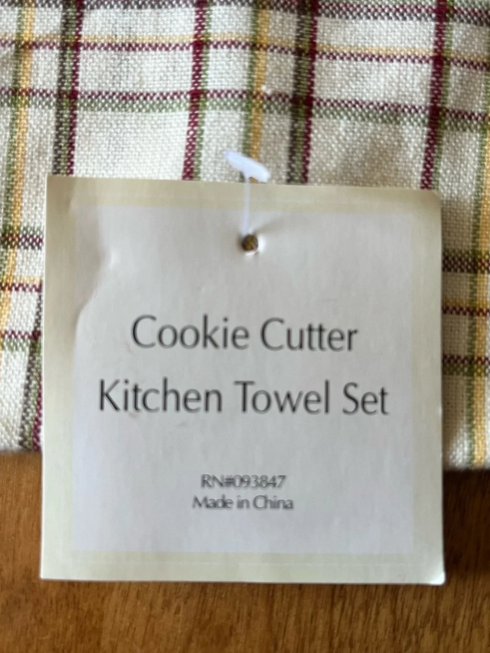 Cookie Cutter Kitchen Towel Set - Harvest Plaid